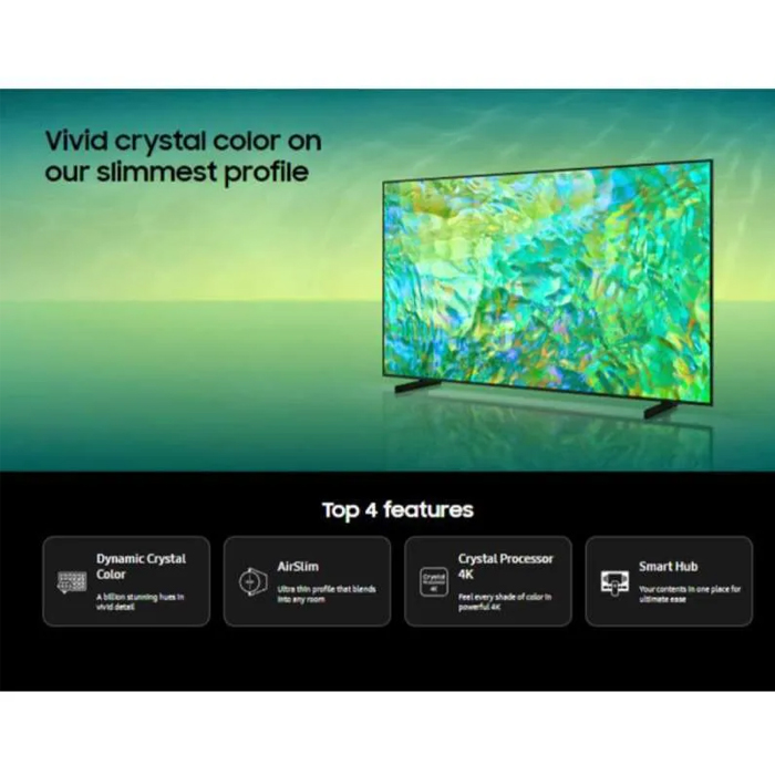 Samsung Crystal UHD 4K Smart TV 85 inch - 85CU8000 | CU8000 